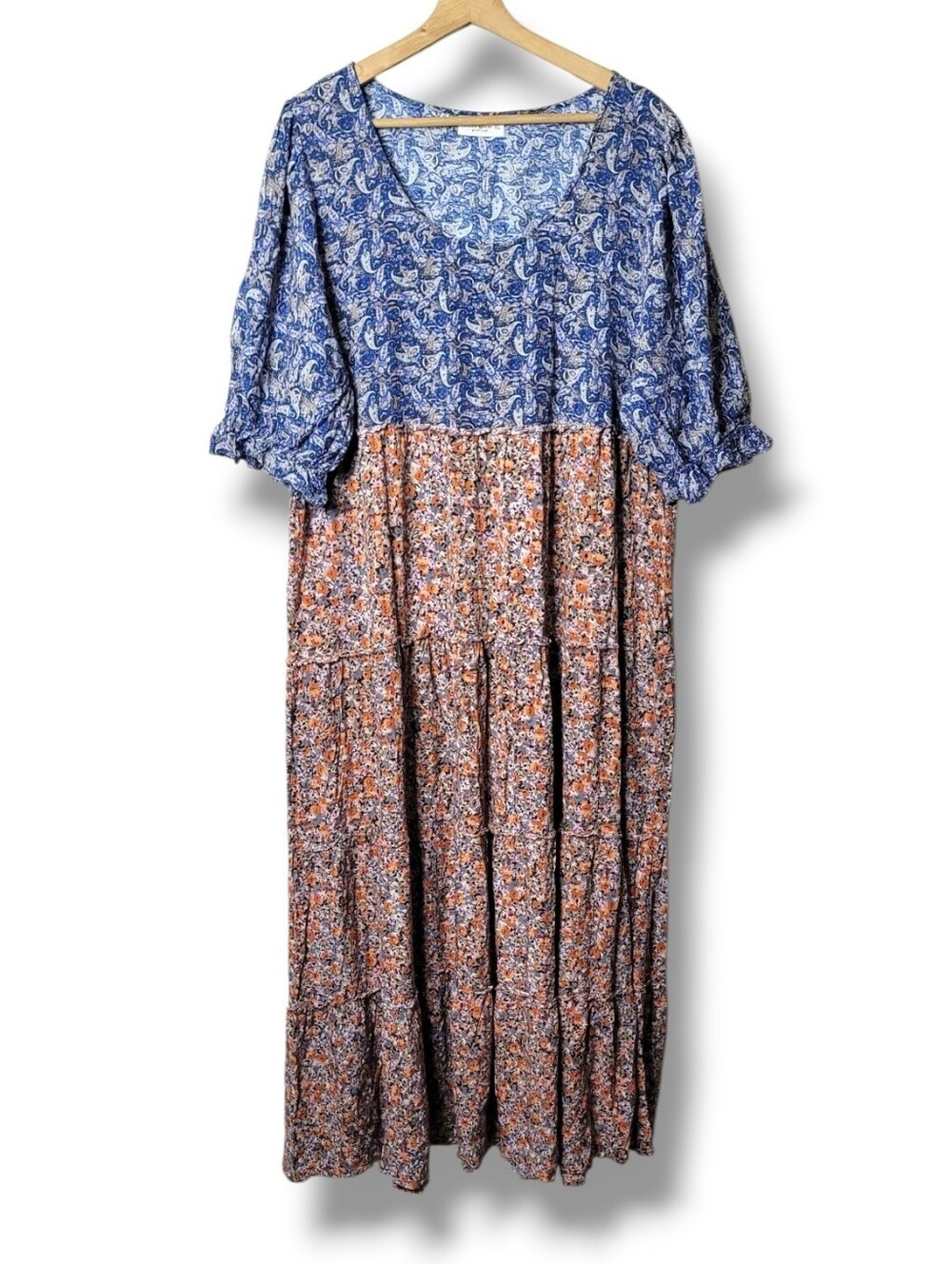 Natural Life Collette Tiered Maxi Dress Size XL - Picture 2 of 10